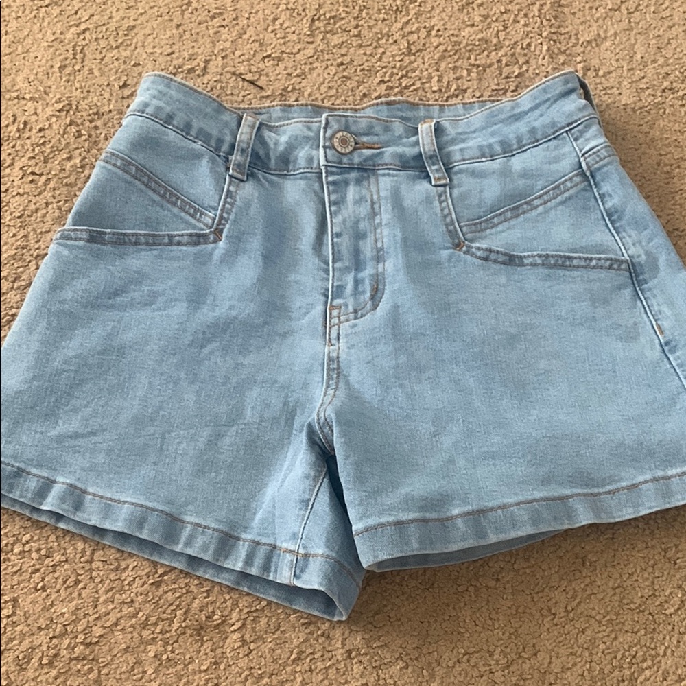 Light Blue Denim Women's Shorts